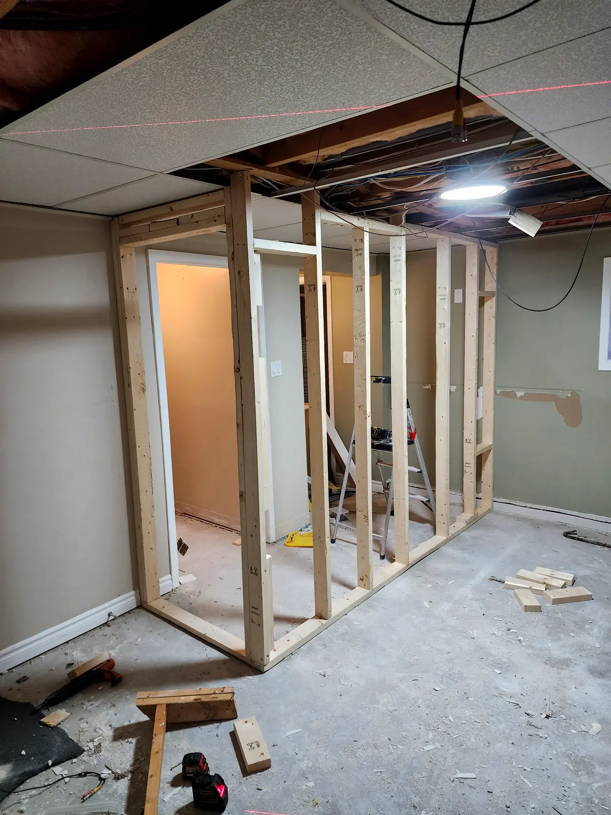 Empire Design & Construction job photo: Interior framing remodel